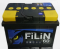 FILIN 6СТ-60 60А/ч-12V ст EN530 европейские прямая 242x175x190