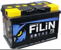 FILIN 6СТ-75 75А/ч-12V ст EN640 европейские прямая 278x175x190