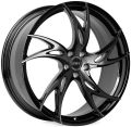 Skill Wheels SL087 9,5x21 5x112 ET37 66,6 чёрный + полированные спицы под тёмным лаком