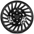 Skill Wheels SV093 10x22 6x139,7 ET10 77,8 чёрный глянцевый + полированные спицы