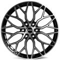 Skill Wheels SV100 8x20 6x114,3 ET46 67,1 чёрный глянцевый + полированные спицы
