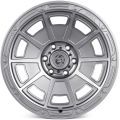 Skill Wheels SV308-DS218 10x20 6x139,7 ET10 77,8 графит матовый + полированные спицы
