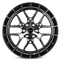Skill Wheels SV399 9x22 6x139,7 ET19 77,8 чёрный глянцевый + полированные спицы + тёмный лак